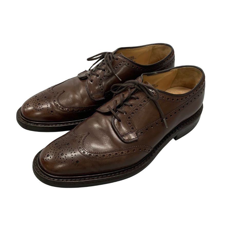 チャーチ レザーシューズ ウィングチップ 外羽根 グラフトン ブラウン メンズ サイズ7.5 Church's GRAFTON 約26.5cm【LA】【中古】