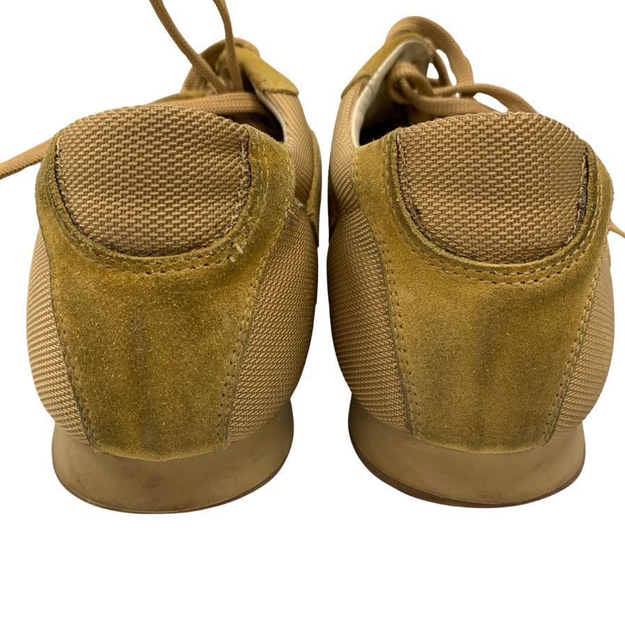 美品◆サルバトーレフェラガモ スニーカー スエード ベージュ サイズ8 メンズ Salvatore Ferragamo【AFC41】