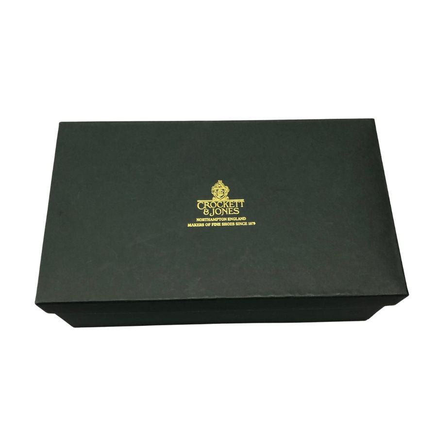 クロケット&ジョーンズ レザーシューズ フルブローグ フィンズベリー カーフ ラスト341 ブラック メンズ サイズ5.5 Crockett&Jones FINSBURY 約24.5cm【AFD6】