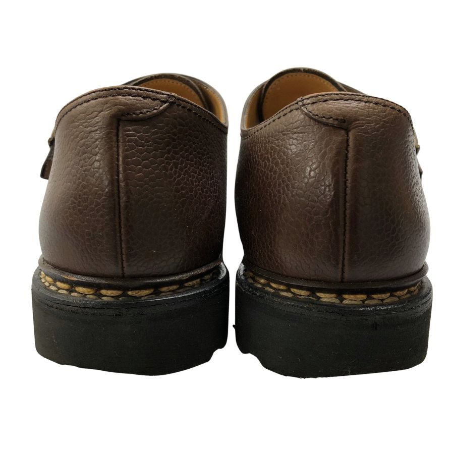 パラブーツ レザーシューズ ダブルモンク ウィリアム グレインカーフ メンズ サイズ8 ブラウン Paraboot WILLIAM ビジネスシューズ 約26.5cm【LA】【中古】