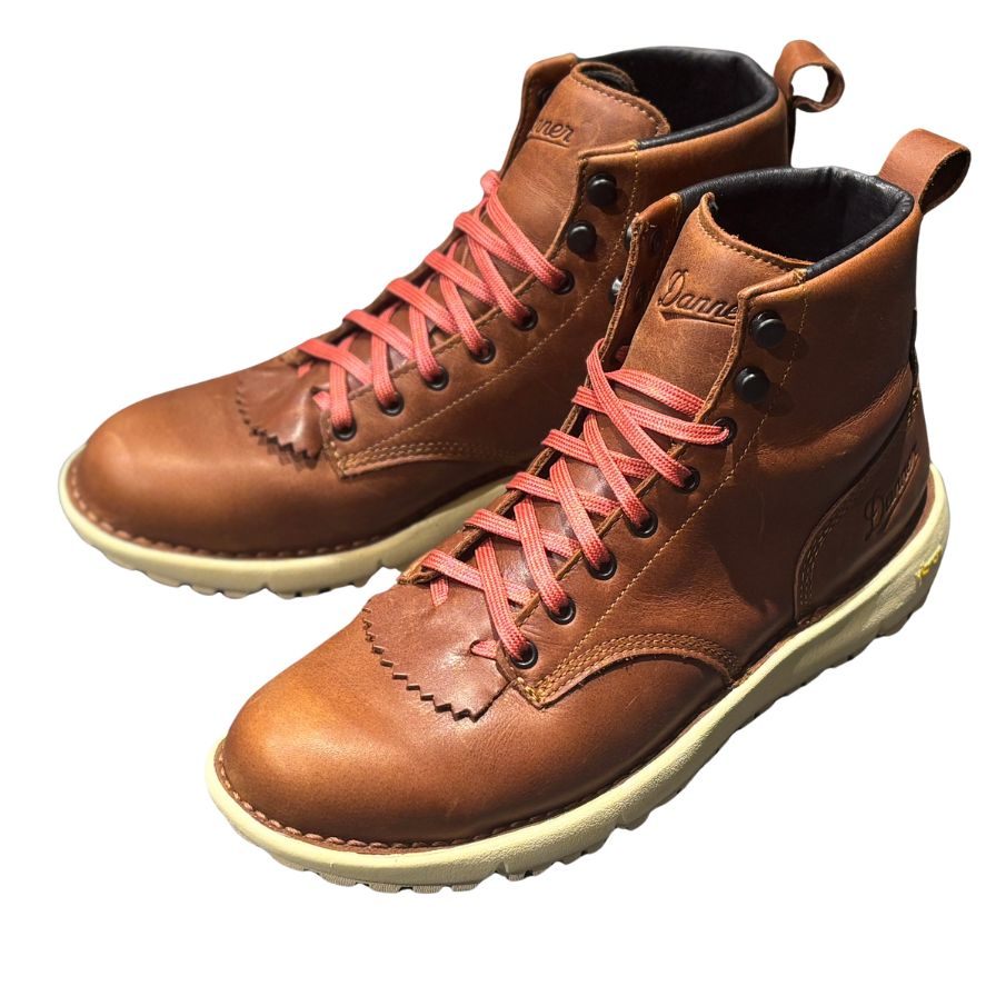 ダナー ブーツ レザーブール ロガー 34651 917 ブラウン メンズ US8 Danner 約26.5cm【LA】【中古】