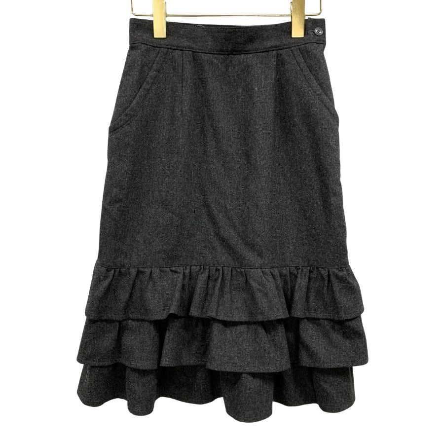 ブルマリン スカート フリンジ グレー レディース サイズ40 Blumarine【AFB40】