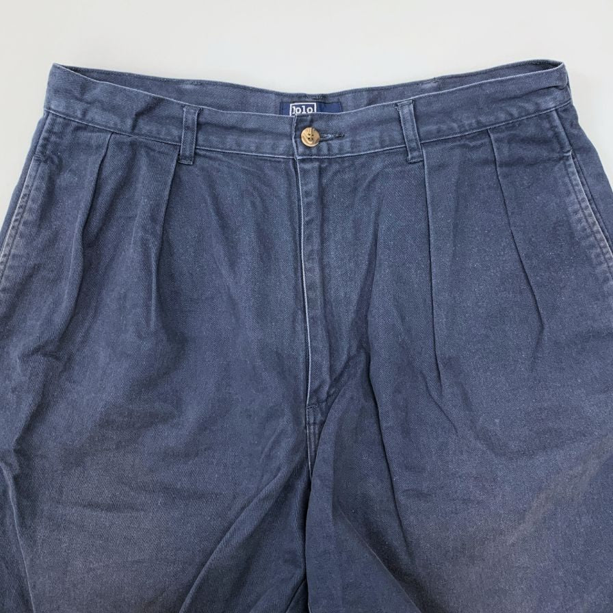 ポロ チノ ラルフローレン ショートパンツ コットン メンズ ネイビー サイズ34 POLO 【AFB30】