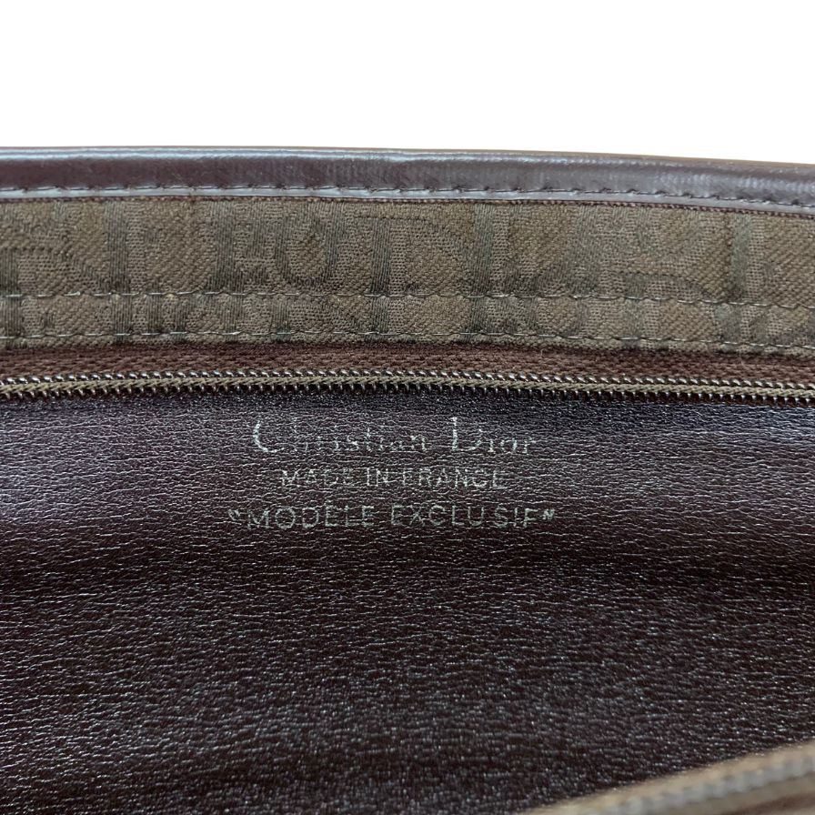 クリスチャンディオール クラッチバッグ トロッター キャンバス ユニセックス ブラウン系 Christian Dior【AFE11】