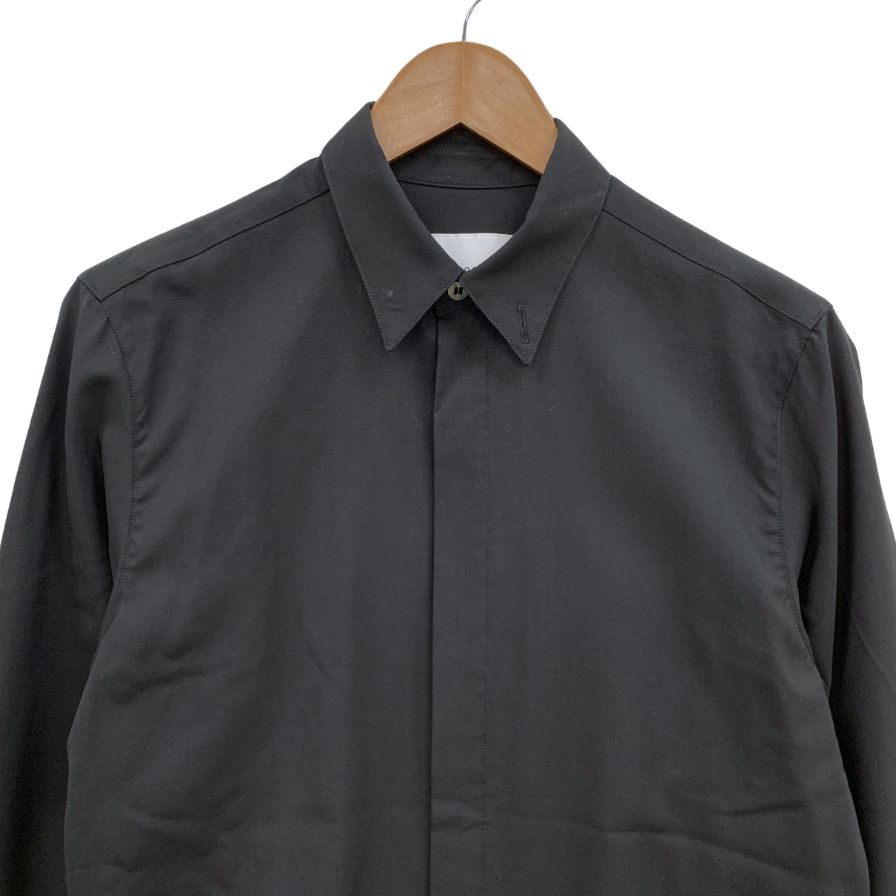 美品◆オーバーコート 長袖シャツ ブラック メンズ サイズ00 OVERCOAT 【AFB51】