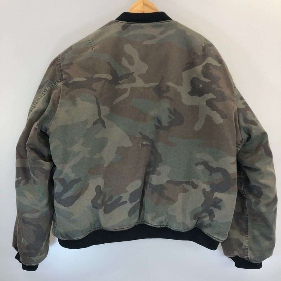 美品◆フォステックスガーメンツ MA-1 ボンバージャケット リバーシブル カモフラ メンズ サイズXL F.M.C.D FOSTEX GARMENTS 【AFA18】