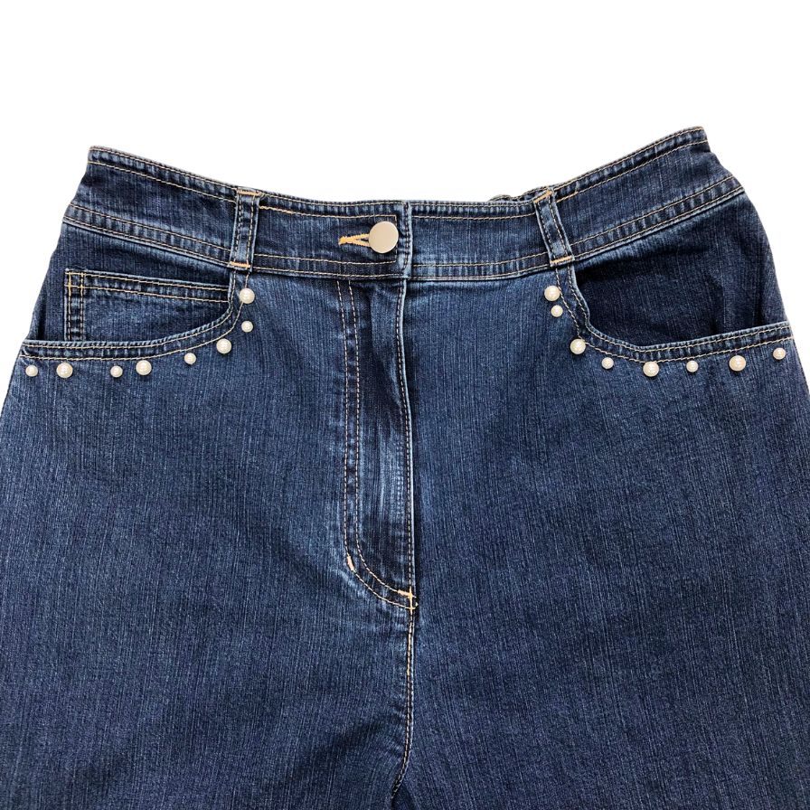 エムズグレイシー デニムパンツ パール レディースサイズ40 M'S GRACY 【AFB34】