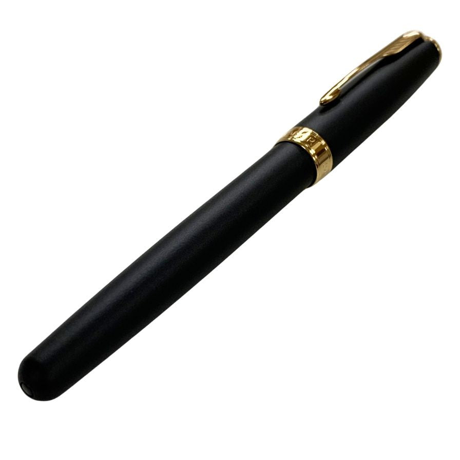 パーカー 万年筆 ソネット 細字 ペン先 18K 750 オリジナル M ブラック ゴールド GT PARKER SONNET【AFI18】