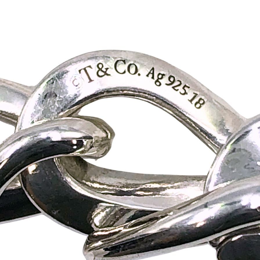 ティファニー ブレスレット フォージ チェーンリンク ミディアムリンク 22コマ メンズ Ag925 シルバー サイズL TIFFANY&Co FORGE MEDIUM LINK