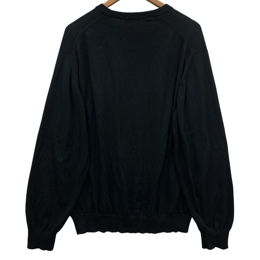 ジョンスメドレー ラウンドネック ニットセーター シーアイランドコットン メンズ サイズM ブラック JOHN SMEDLEY【LA】