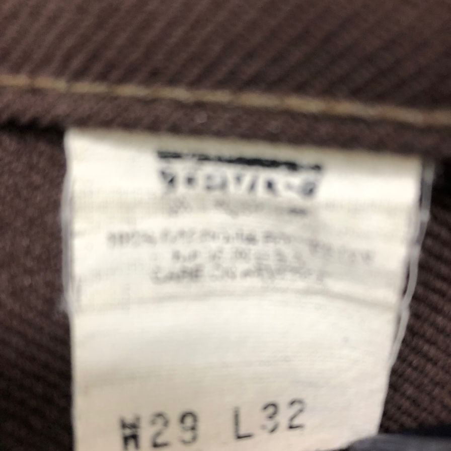 リーバイス スタープレスト ブーツカット フレアパンツ スリット 黒金タブ ブラウン メンズ W29 L32 LEVI’S 【AFB1】