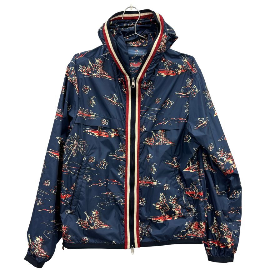 極美品◆モンクレール ナイロンパーカー アントン ネイビー メンズ サイズ3 MONCLER ANTON 【AFB36】