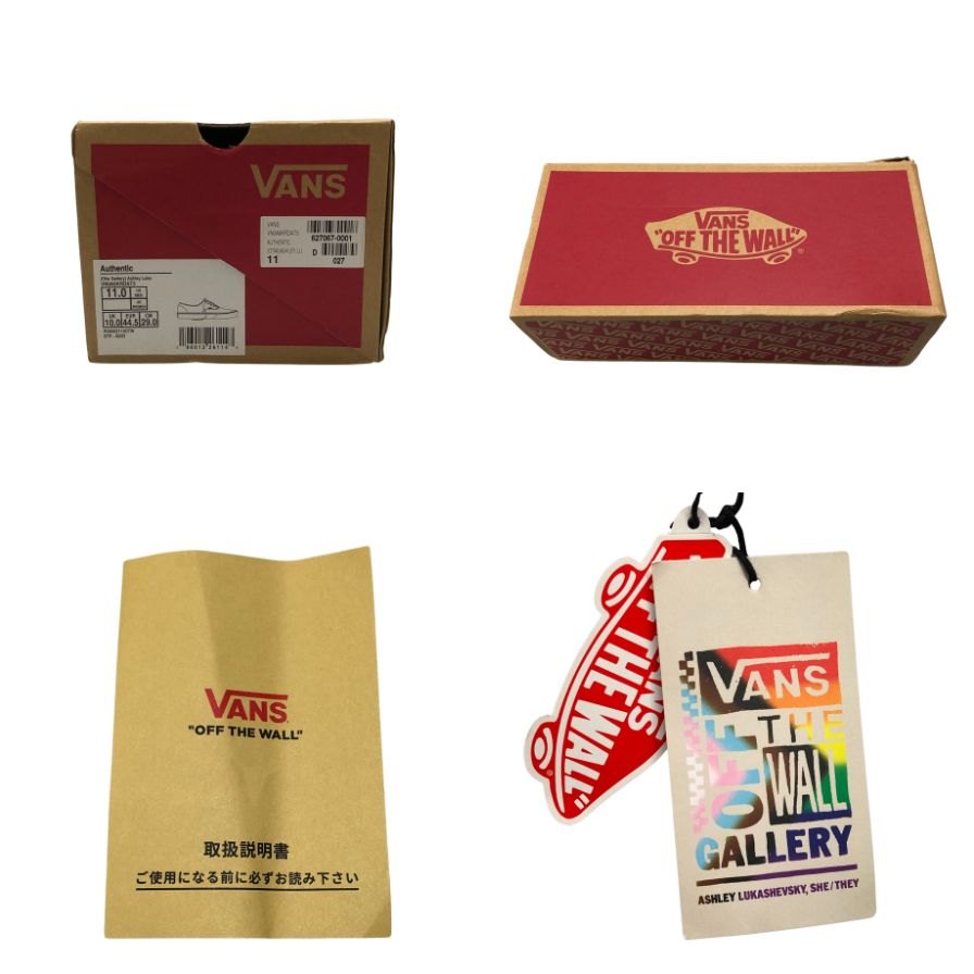 バンズ オーセンティック ローカットスニーカー アシュリー ルカシェフスキー ホワイト メンズ サイズ29.0cm VANS Ashley Lukashevsky 約29.0cm【AFD7】
