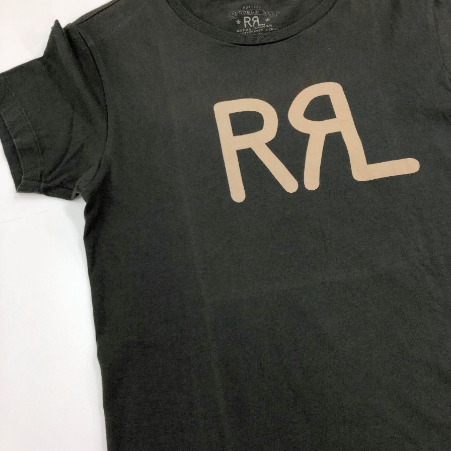 美品◆ダブルアールエル ラルフローレン 半袖Tシャツ 中国製 メンズ サイズXS カーキ RRL RALPH LAUREN 【AFB26】