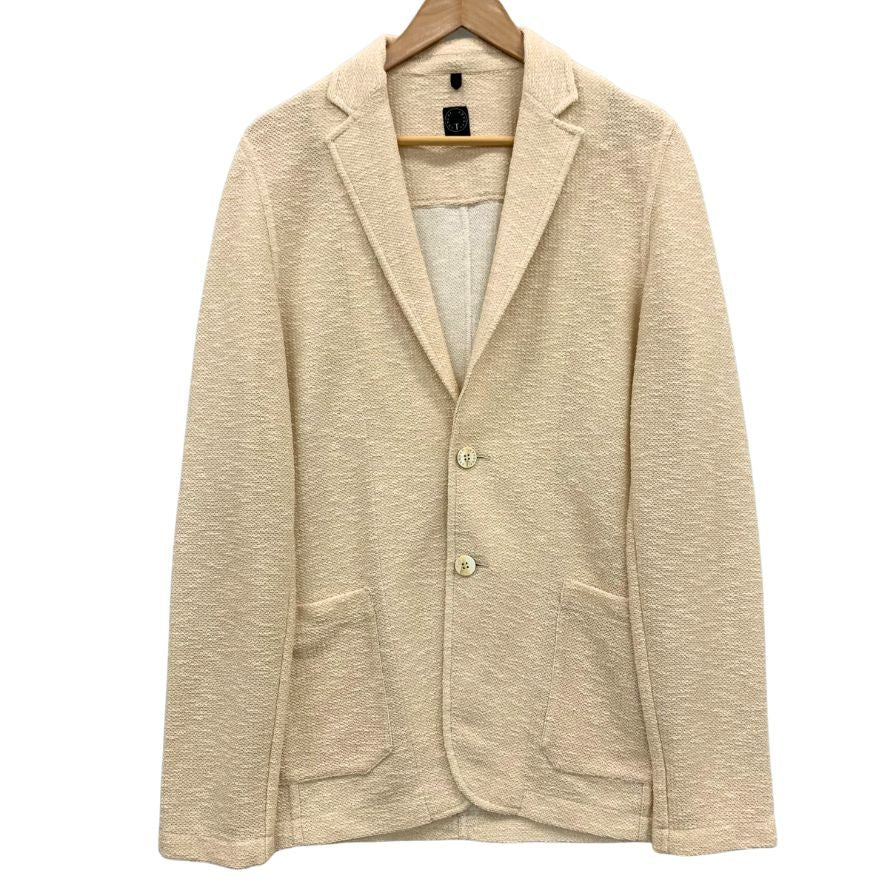 極美品◆ティージャケット テーラードジャケット 07G16BJ ポリエステル コットン アイボリー サイズM t-jacket 【AFB20】