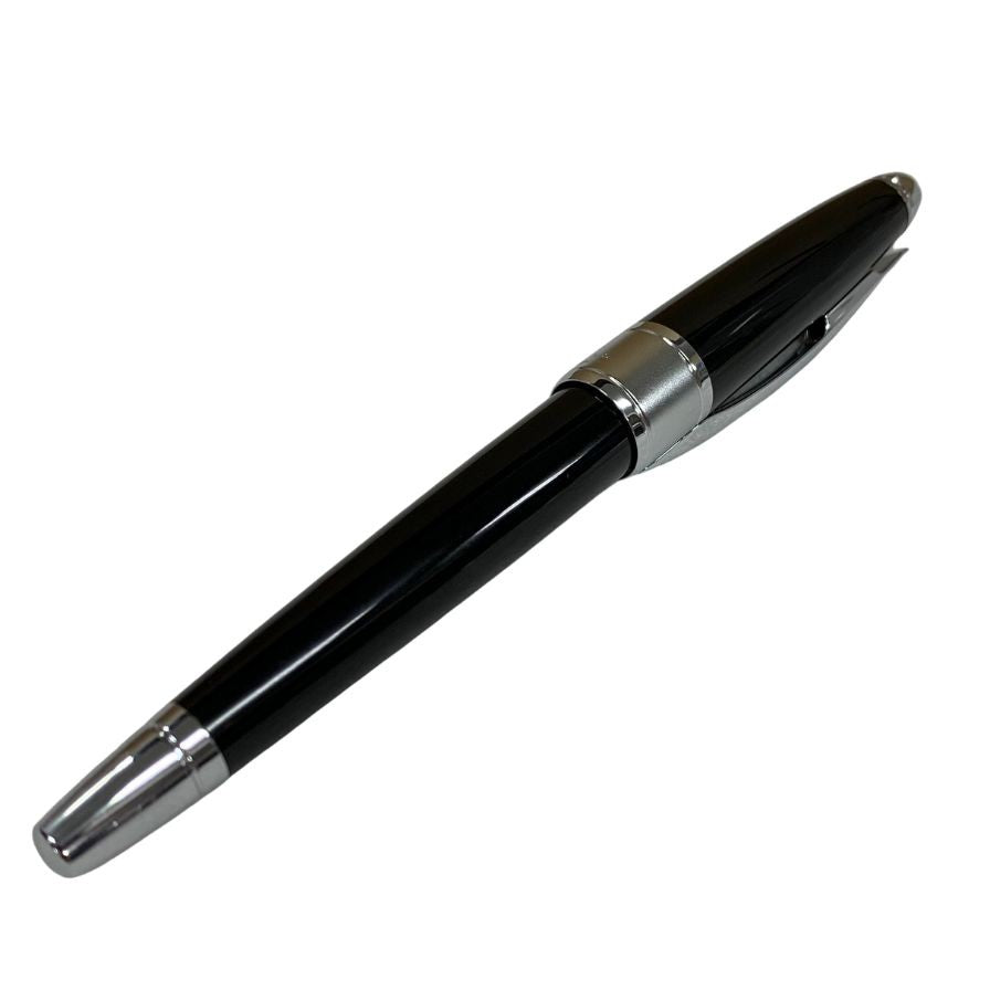 クロス 万年筆 ブラックラッカー EST1846 ペン先18K750 ブラック×シルバー CROSS【AFI4】