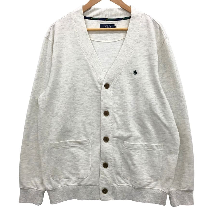 美品◆ポロ ビーシーエス カーディガン グレー サイズL メンズ Polo BCS 【AFB6】