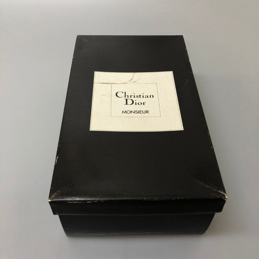 クリスチャンディオール レザー ローファー ブラック メンズ 日本製 サイズ 39 Christian Dior 約24.5cm【AFD7】
