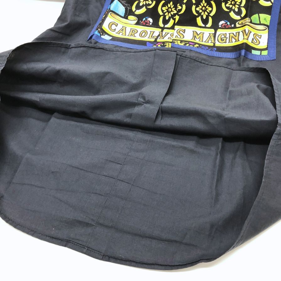 美品◆ドルチェ&ガッバーナ ゴールド ロングスリーブシャツ グラフィック CAROLVS MAGNVS メンズ サイズ37 DOLCE&GABBANA 【AFB1】