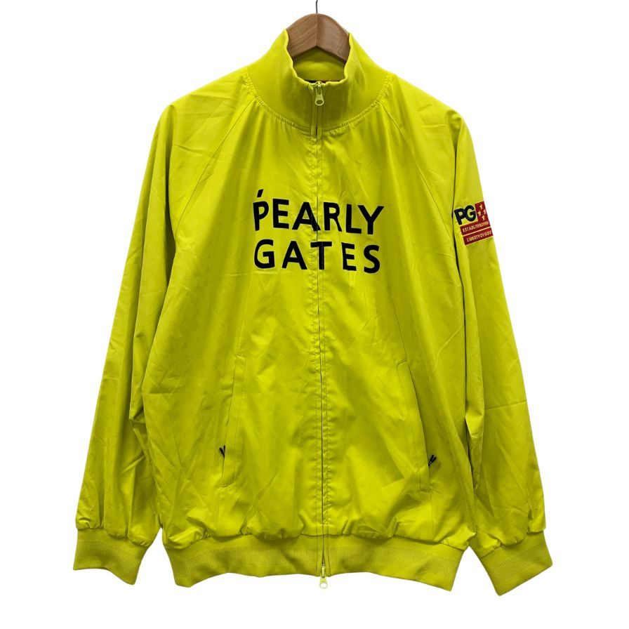 極美品◆パーリーゲイツ ジャケット 裏メッシュ デザイン 053-0220017 イエロー メンズ サイズ5 PEARLY GATES 【AFB24】