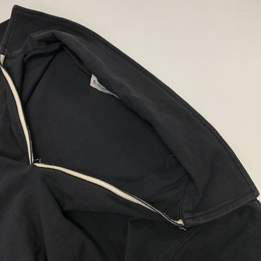 美品◆モンクレール ポロシャツ P383NCT コットン ブラック レディース サイズS MONCLER 【AFB4】