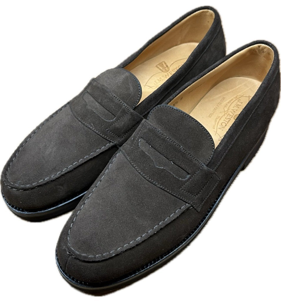 Like new◆JMWESTON Leather Shoes Signature Loafers 180 Suede Brown Size 5.5B  JMWESTON [LA]
