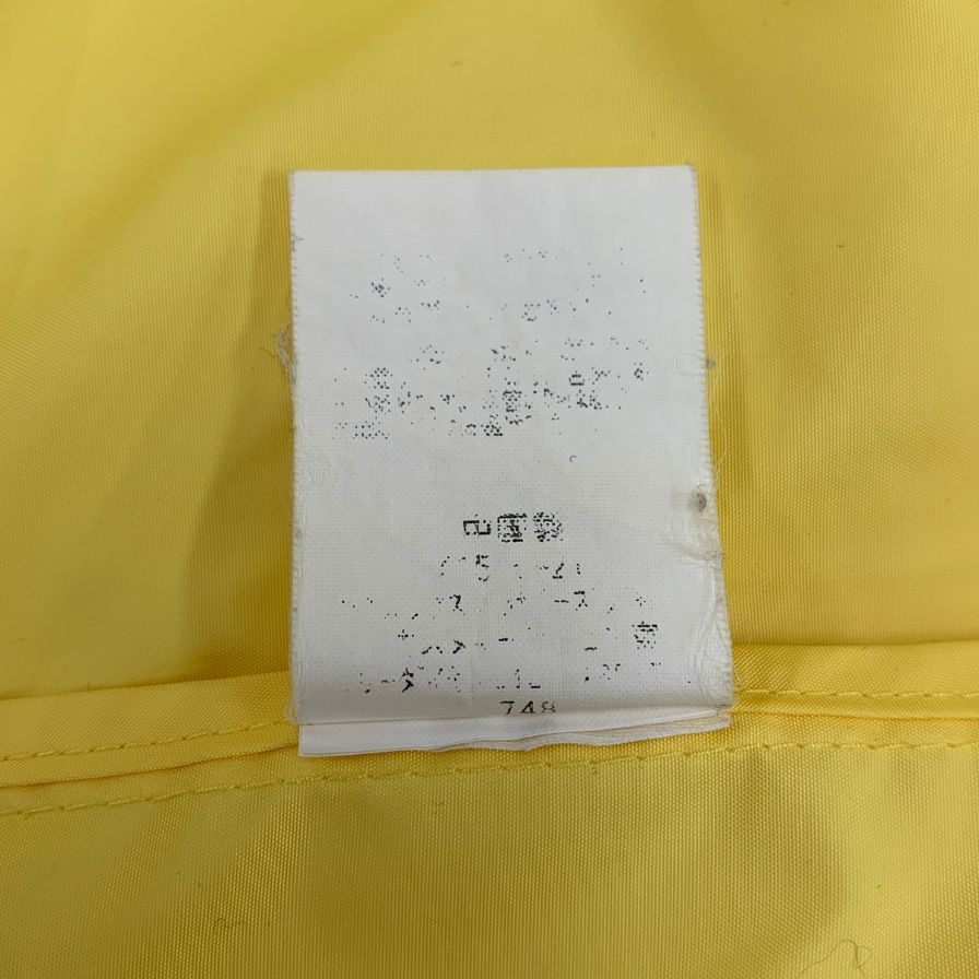 中古◆ブルックスブラザーズ ジャケット ナイロン 裏地チェック イエロー メンズ サイズXL Brooks Brothers 【AFB30】