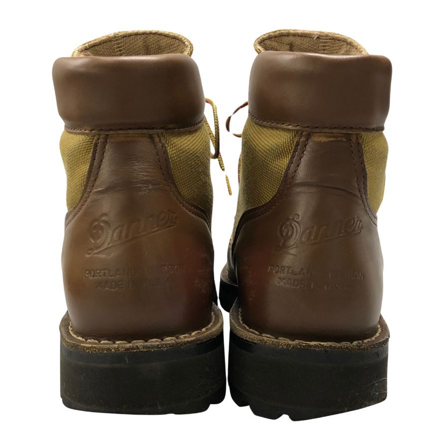 ダナー レースアップブーツ ダナーライト 30420X レザー キャンバス ビブラム ブラウン メンズ サイズUS7 Danner Vibram 約25.0cm【AFD4】