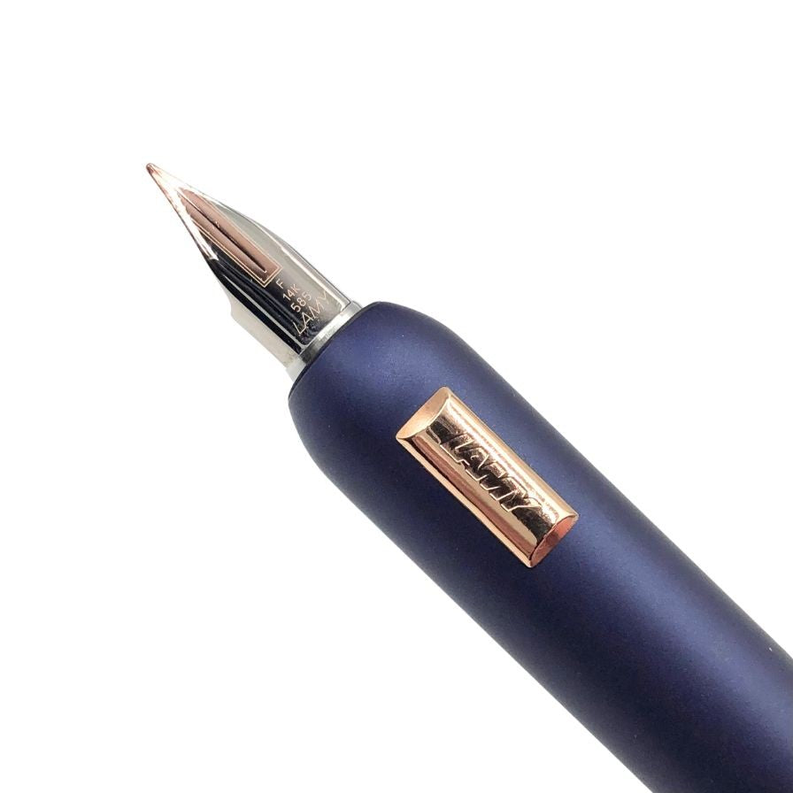 ラミー 万年筆 ダイアログCC ペン先14k 回転式 ブルー LAMY【AFI20】