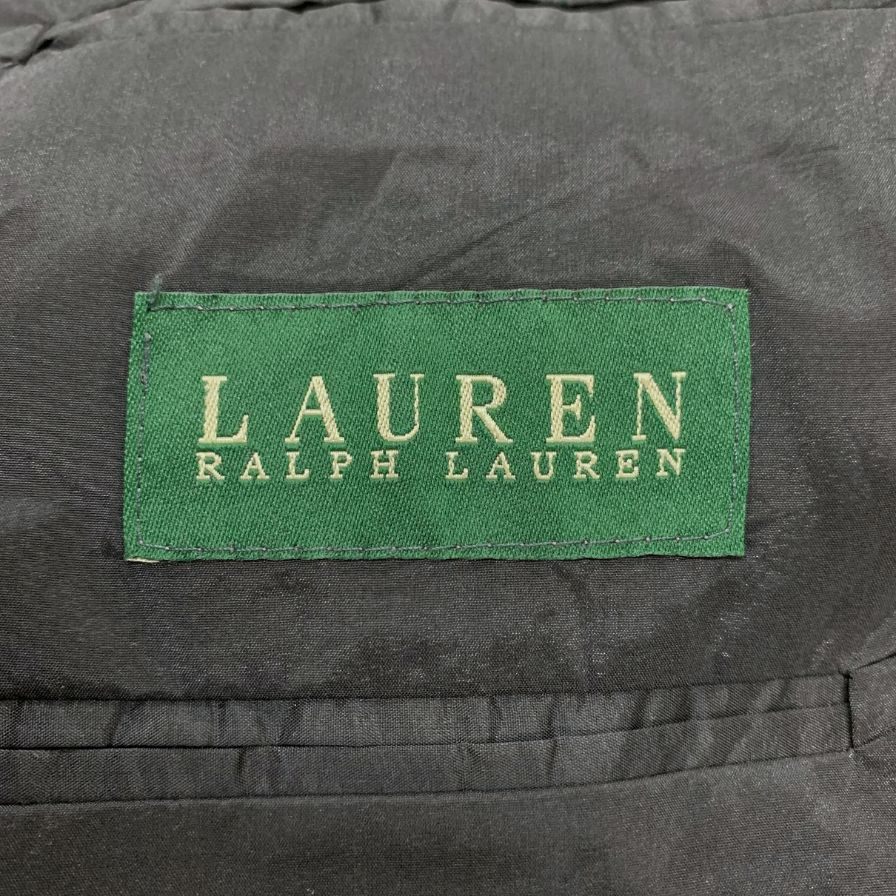 美品◆ローレン ラルフローレン メイシー テーラードジャケット ウール カナダ製 グレー メンズ サイズM LAUREN RALPH LAUREN macys 【AFB51】