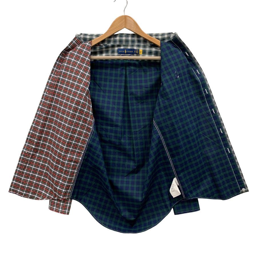 美品◆ラルフローレン ボタンダウンシャツ チェック メンズ サイズXS Ralph Lauren 【AFB40】