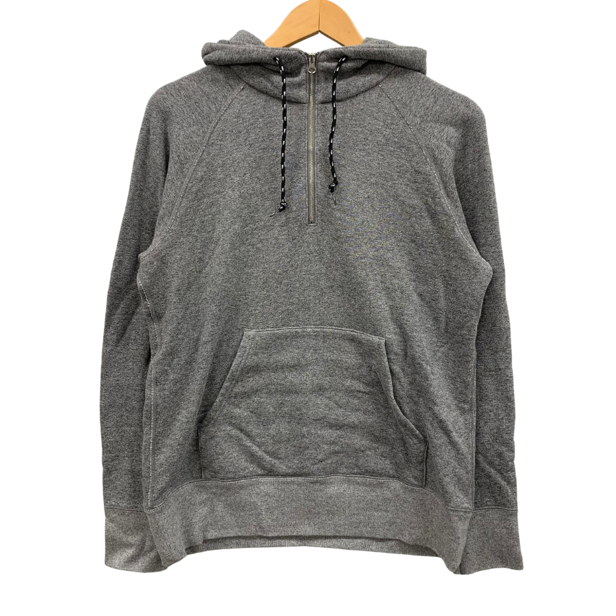ループウィラー ゴマシオハーフジップパーカー 受注会限定 メンズ サイズM グレー系 Loopwheeler kinitwear 【AFA24】