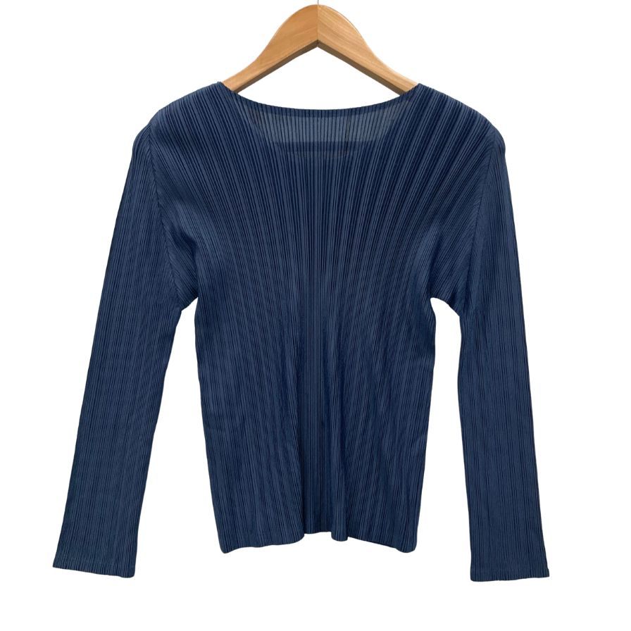 極美品◆プリーツプリーズ イッセイミヤケ カットソー 総柄 レディース サイズ3 PP53-FK392 PLEATS PLEASE ISSEY MIYAKE 【AFB24】