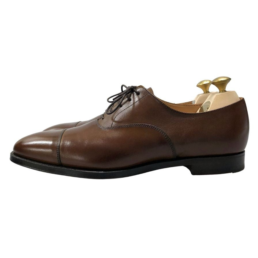 クロケット&ジョーンズ レザーシューズ 内羽根 ストレートチップ コノート 236ラスト メンズ ブラウン サイズ7.5E CROCKETT&JONES CONNAUGHT ビジネスシューズ 約26.0cm【LA】【中古】