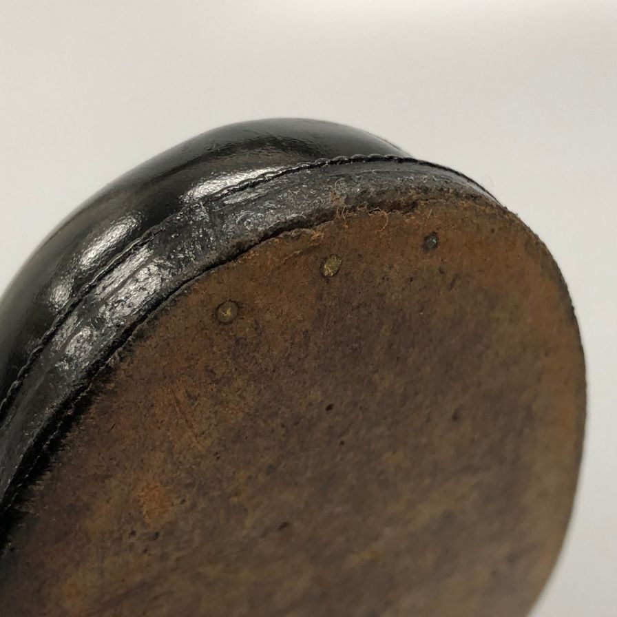 サントーニ レザーシューズ ストレートチップ 内羽根 メンズ サイズ7.5 ブラック Santoni 約25.5cm【AFC33】