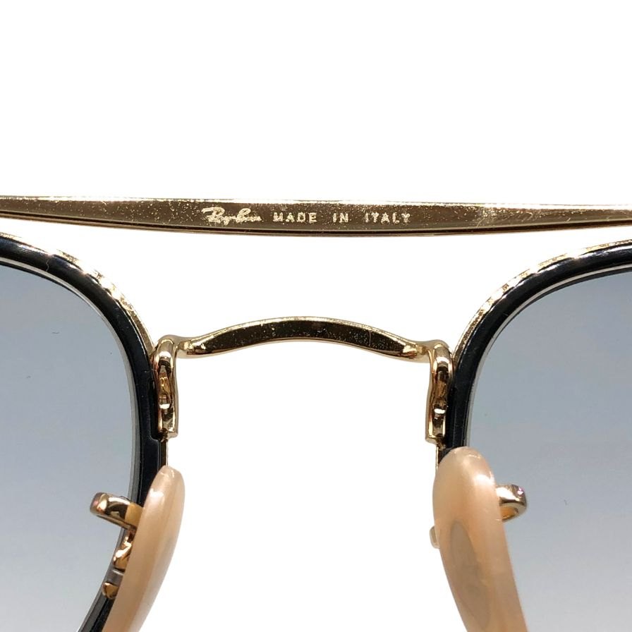 レイバン サングラス 度入り THE MARSHAL II ブラック×ゴールド レディース RB3648-M 9167/3F 52□23 145 2N Ray-Ban【AFI3】