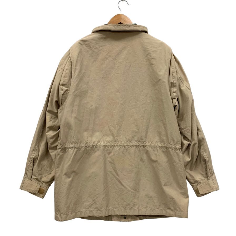 中古◆エディーバウアー ブルゾン 80S後期 黒タグ ベージュ メンズ サイズL Eddie Bauer 【AFA7】