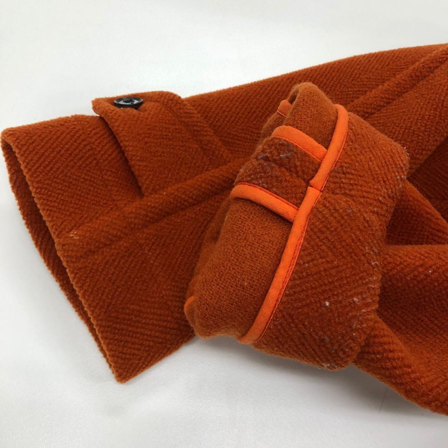 インバーティア ジョシュアエリス社製ウール ダッフルコート イングランド製 メンズ サイズ36 オレンジ INVERTERE Joshua Ellis【LA】