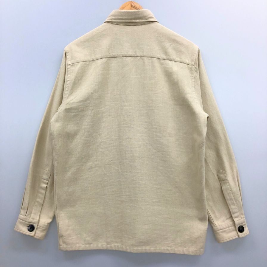 美品◆ギローバー ビームス別注 シャツブルゾン コットン ベージュ メンズ サイズM GUY ROVER BEAMS 【AFB15】