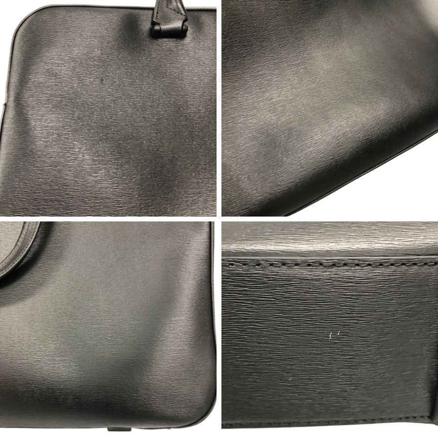 ポールスミス ストローグレインレザー 2way ビジネスバッグ ストラップ付 APS541 メンズ ブラック PaulSmith【AFE8】