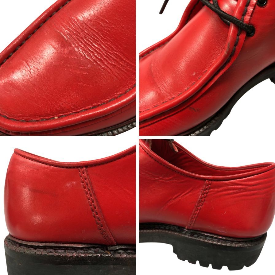 エヴィス 山根靴店 チロリアンシューズ レザー 2006 サイズ26.5 メンズ レッド EVISU YAMANE SHOES 約26.5cm【AFC35】