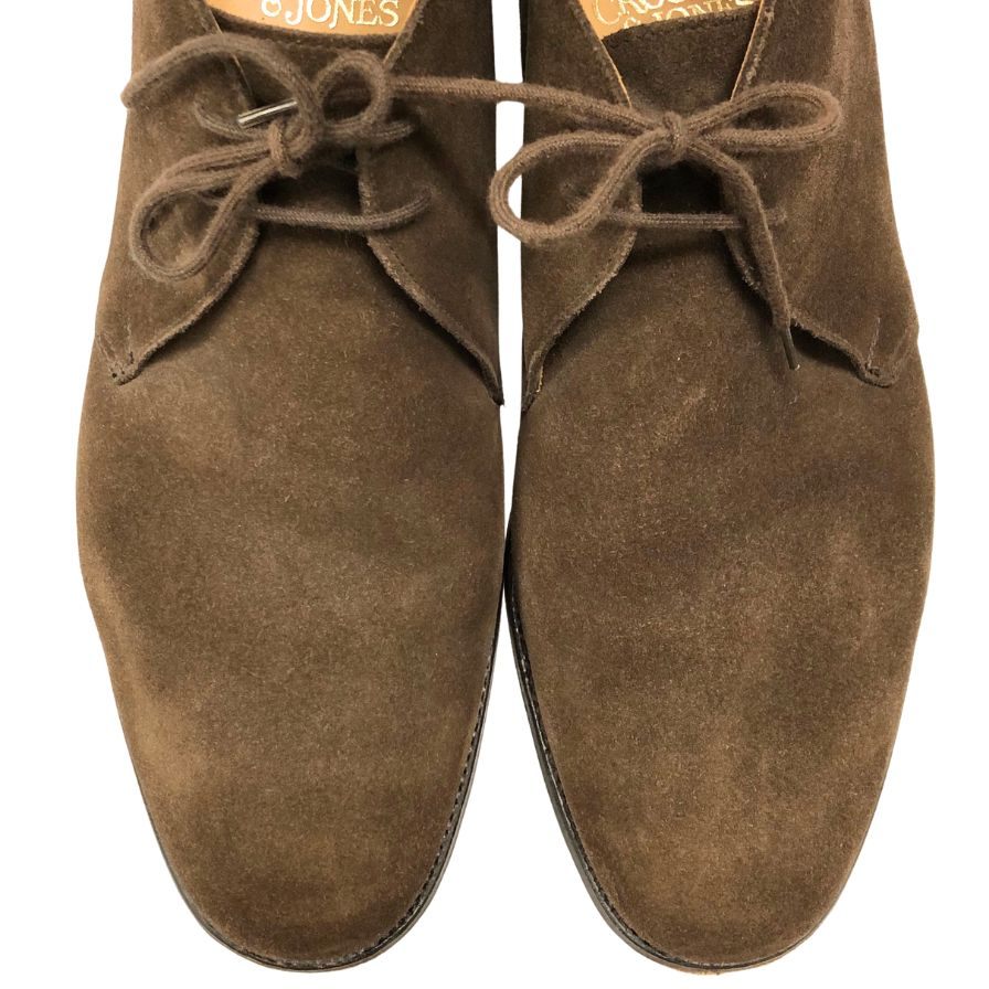 クロケット&ジョーンズ チャッカブーツ チャートシー スエード ブラウン メンズ サイズ8.5 CROCKETT&JONES CHERTSEY 約27.5cm【AFC41】