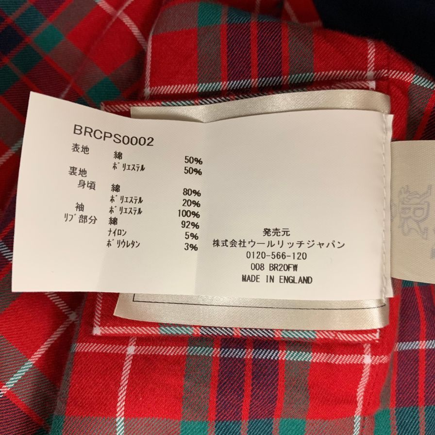 極美品◆バラクータ G4 ハリントンジャケット ネイビー メンズ サイズ40 BARACUTA 【AFB38】