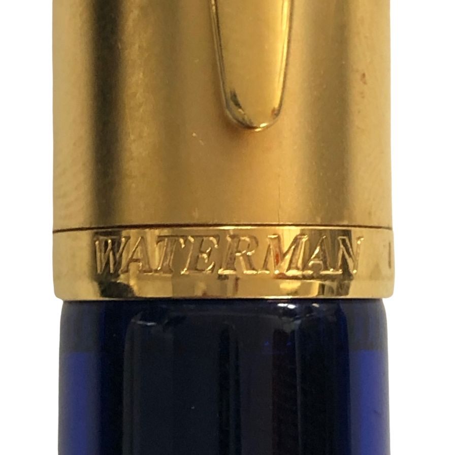 ウォーターマン 万年筆 エドソン サファイア ペン先18k ブルー ゴールド WATERMAN【AFI7】