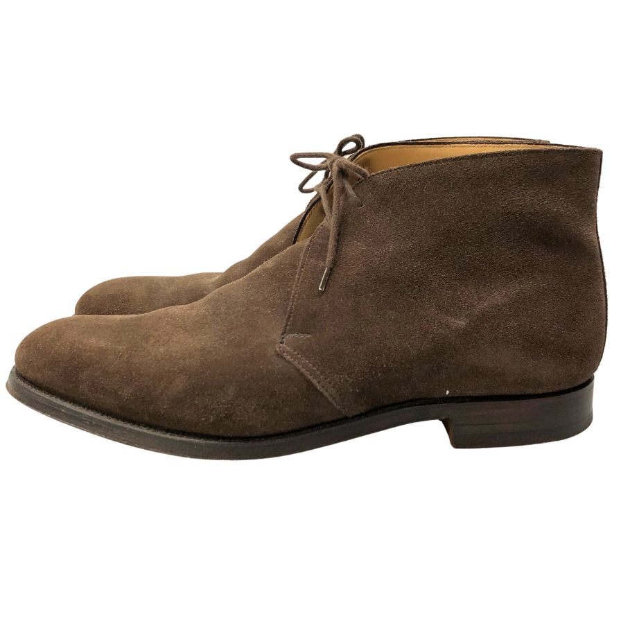 クロケット&ジョーンズ チャッカブーツ チャートシー スエード ブラウン メンズ サイズ8.5 CROCKETT&JONES CHERTSEY 約27.5cm【AFC41】