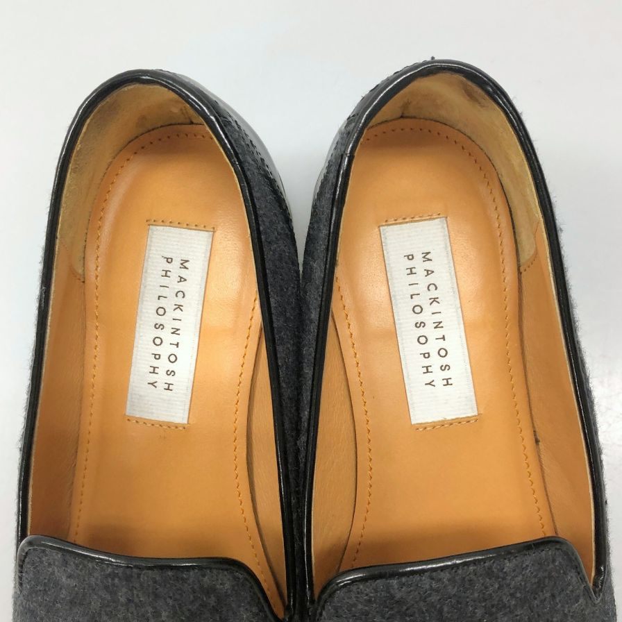 マッキントッシュフィロソフィー タッセルシューズ ブラック サイズ22 日本製 レディース MACKINTOSH PHILOSOPHY 約22.0cm【AFC31】