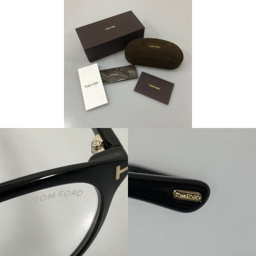 トムフォード メガネ サングラス TF 6102-D-B ECO 001 52□19 ブラック TOM FORD【AFI10】