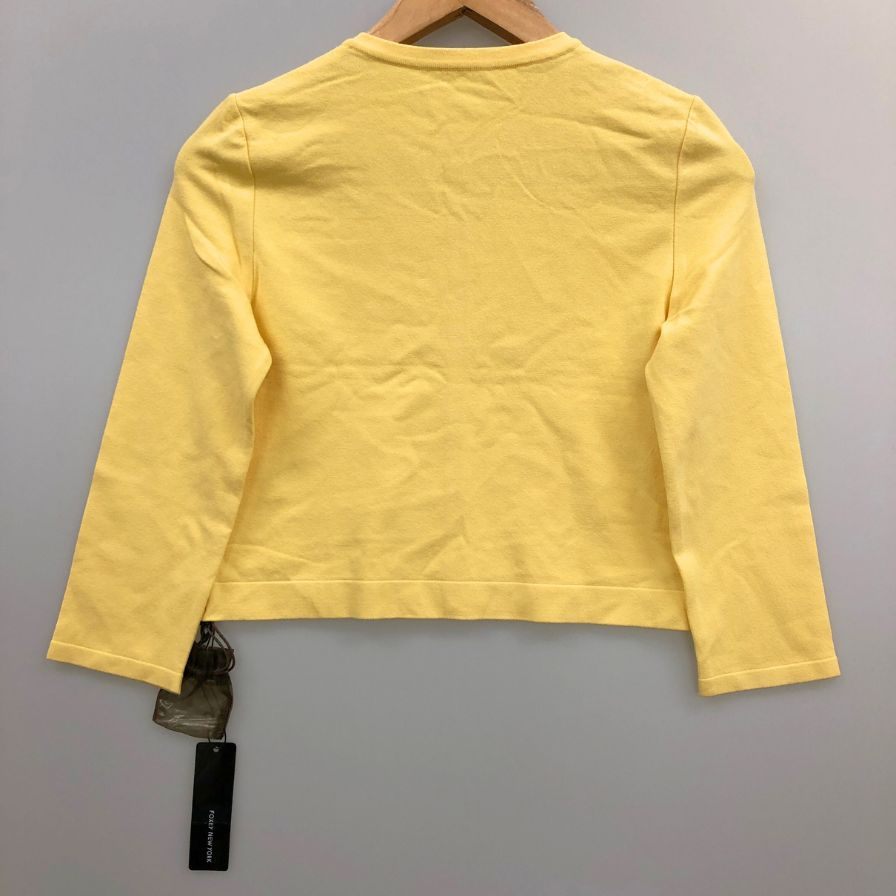新品同様◆フォクシーニューヨーク ビタミンカーディガン 33525 レディース サイズ38 イエロー FOXEY NEWYORK 【AFB23】