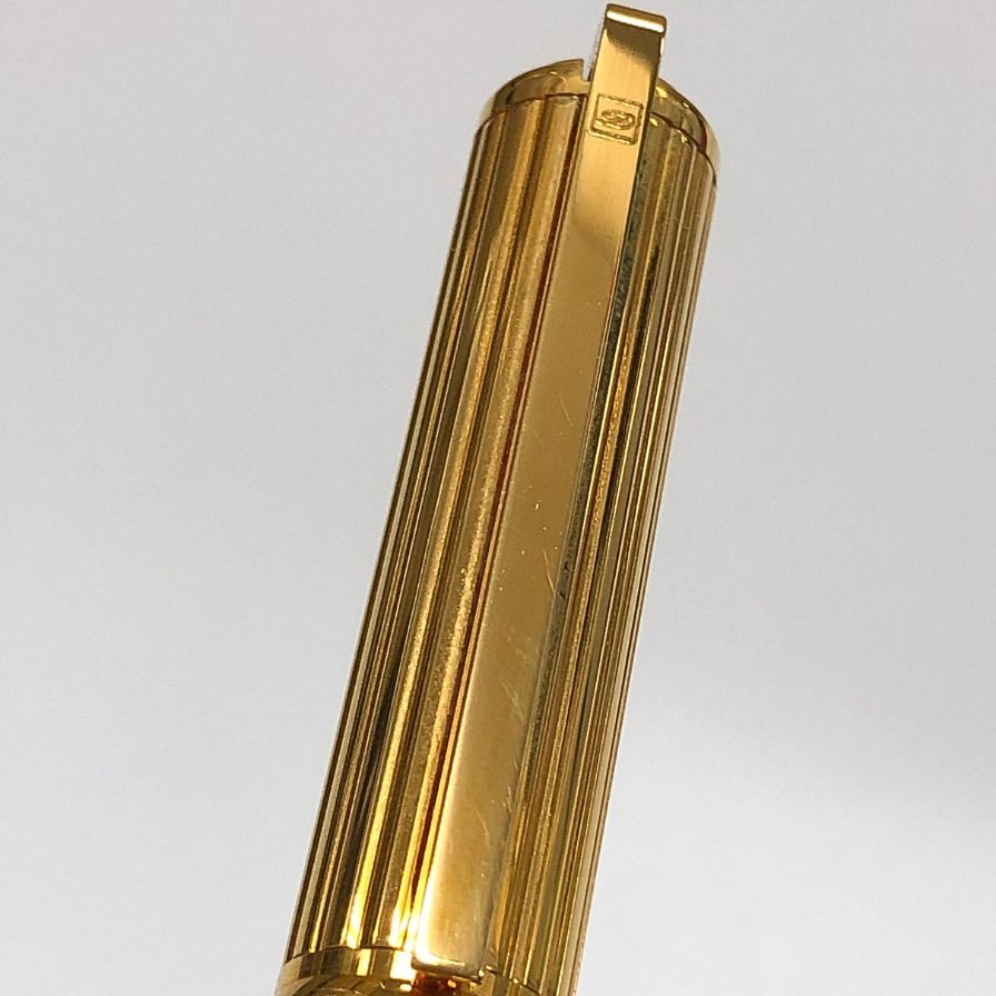 デュポン 万年筆 18K 750 M LAQUE DE CHINE ゴールド×ブラック St.Dupont【AFI9】
