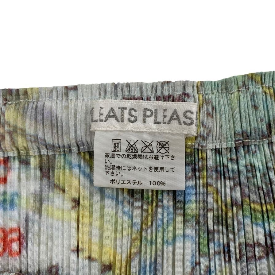 プリーツプリーズ イッセイミヤケ スカート 地図柄 レディース サイズ3 PP51-JG805 PLEATS PLEASE ISSEY MIYAKE【AFB7】